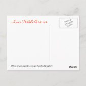 Sonne mit Kreuz Postkarte (Rückseite)