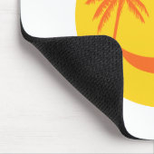 Sonne mit Palmen und Hängematte Mousepad (Ecke)