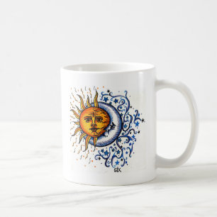 SONNE-MOND-KUNST-ENTWURF KAFFEETASSE