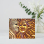 Sonne, Mond, Kuss Postkarte (Stehend Vorderseite)