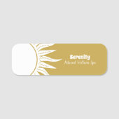 Sonne & Mond Namensschild (Vorderseite)