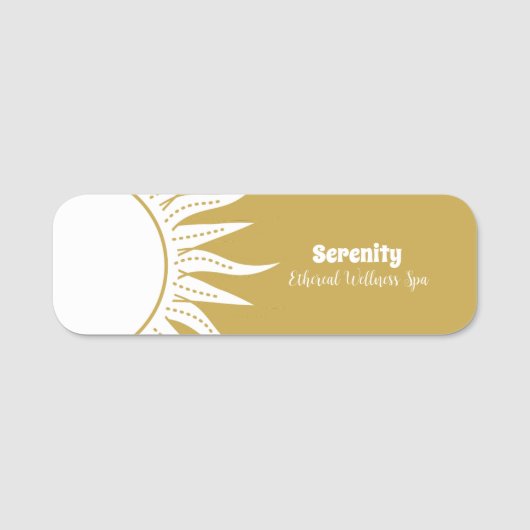 Sonne & Mond Namensschild (Vorderseite)