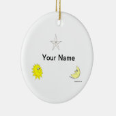 Sonne, Mond, Sterne Keramikornament (Rechts)