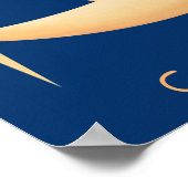 Sonne, Mond und Sterne Dekoratives Plakat (Ecke)