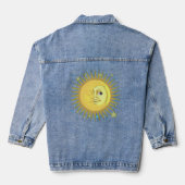 Sonne, Mond und Sterne Jeansjacke (Rückseite)