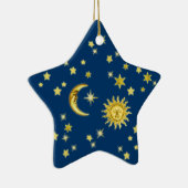 Sonne, Mond und Sterne Keramik Ornament (Rechts)