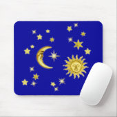 Sonne, Mond und Sterne Mousepad (Mit Mouse)
