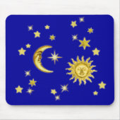 Sonne, Mond und Sterne Mousepad (Vorne)