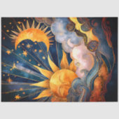 Sonne, Mond und Sterne Seidenpapier (Vorderseite)