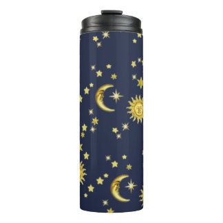 Sonne, Mond und Sterne Thermosbecher
