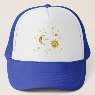 Sonne, Mond und Sterne Truckerkappe