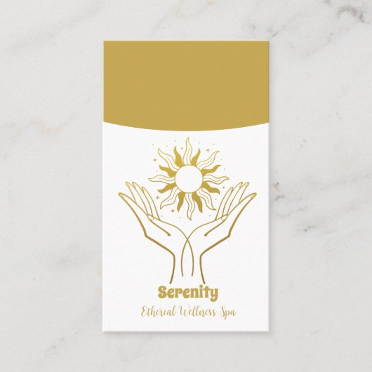 Sonne & Mond Visitenkarte (Vorderseite)