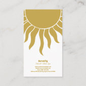 Sonne & Mond Visitenkarte (Rückseite)