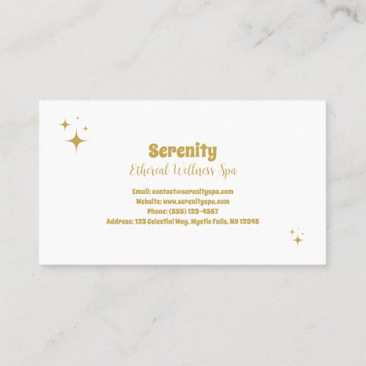 Sonne & Mond Visitenkarte (Rückseite)