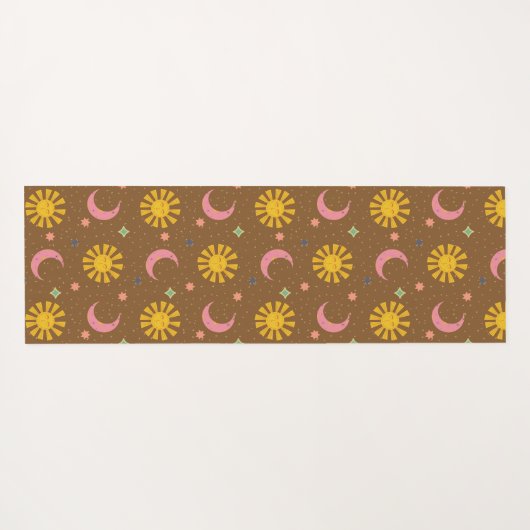 Sonne Mond Yogamatte (Rückseite (Horizontal))