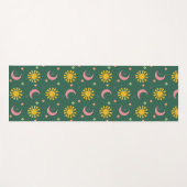 Sonne Mond Yogamatte (Vorderseite (Horizontal))