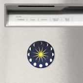 Sonne, Mondphasen und Sterne Magnet (In Situ (Geschirrspüler))