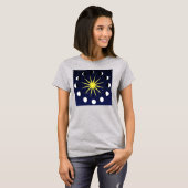Sonne, Mondphasen und Sterne T-Shirt (Vorne ganz)