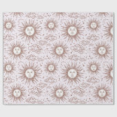 Sonne Muster Geschenkpapier (Flach)