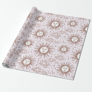 Sonne Muster Geschenkpapier