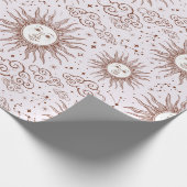 Sonne Muster Geschenkpapier (Ecke)
