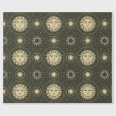 Sonne-Muster Geschenkpapier (Flach)
