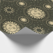 Sonne-Muster Geschenkpapier (Ecke)