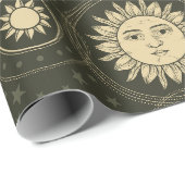 Sonne-Muster Geschenkpapier (Rolleneckpunkt)