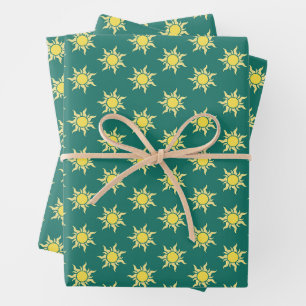 Sonne Muster Geschenkpapier Set 