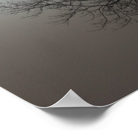 Sonne, Nebel, Baum - Ohio Poster (Ecke)