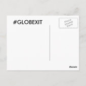 Sonne Nie Sets auf flacher Erde! Postkarte (Rückseite)