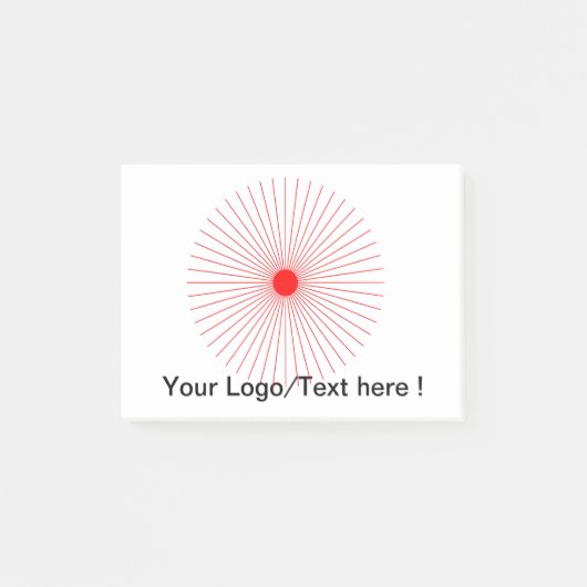 Sonne Post-it Klebezettel (Vorderseite)