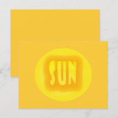 Sonne! Postkarte (Vorne/Hinten)