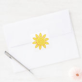Sonne Quadratischer Aufkleber (Umschlag)