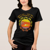 Sonne raus 2443 Tri-Blend shirt (Vorderseite)