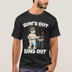 Sonne raus, Buns raus I Rbecue Pulled Pork Steak B T-Shirt