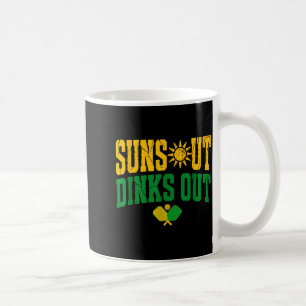 Sonne raus, Dinks raus Pickleball Vintage-Paddel-S Kaffeetasse