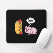 Sonne raus, Hot Dog Brötchen raus Lustige Wurst Bb Mousepad (Mit Mouse)