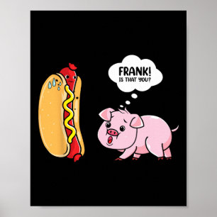 Sonne raus, Hot Dog Brötchen raus Lustige Wurst BB Poster