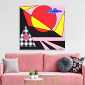 Sonne raus leinwanddruck (Insitu (Wohnzimmer))