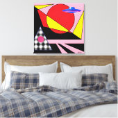 Sonne raus leinwanddruck (Insitu (Schlafzimmer))