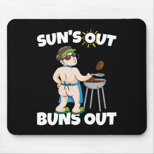Sonne raus, Po raus I Rbecue Pulled Pork Steak Bbq Mousepad
