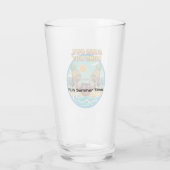 Sonne raus, Puns raus Strandabzeichen | Lustiger S Glas (Rückseite)