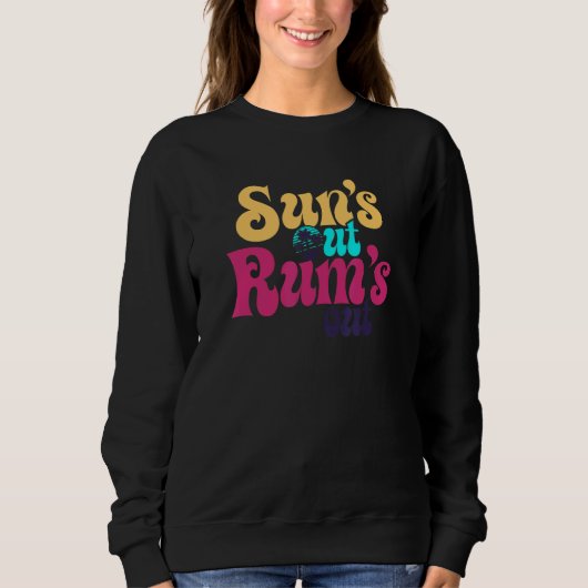 Sonne raus Rum raus Frühjahrs- oder Sommerferien a Sweatshirt (Vorderseite)