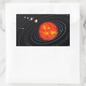 Sonne Rechteckiger Aufkleber (Tasche)