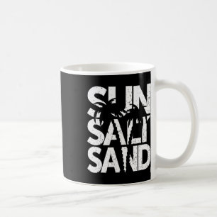 Sonne Salz Sand Palme Baum Hawaii Strand Sommer Ur Kaffeetasse