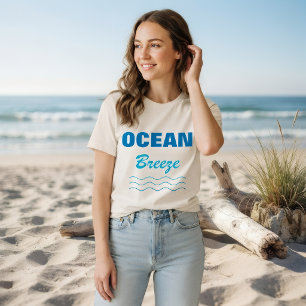 Sonne Sand Meer Sommer T-Shirt Minimaler Strand Gr Tri-Blend Shirt