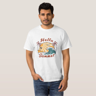 Sonne, Sand & Waves: Der Sommer Willkommen T-Shirt