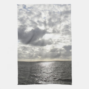 Sonne scheint durch Wolken Geschirrtuch