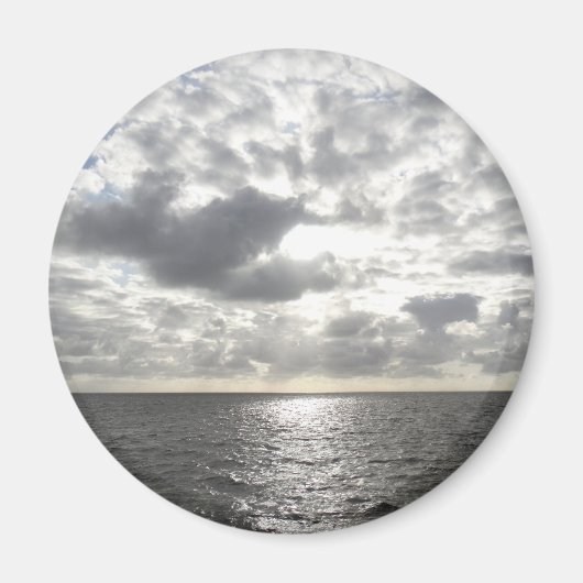 Sonne scheint durch Wolken Magnet (Vorne)
